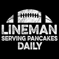 Lineman Serving Pancakes Daily Football Offensive Lineman Wool Snapback Cap