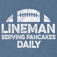Lineman Serving Pancakes Daily Football Offensive Lineman Garment-Dyed Sweatshirt