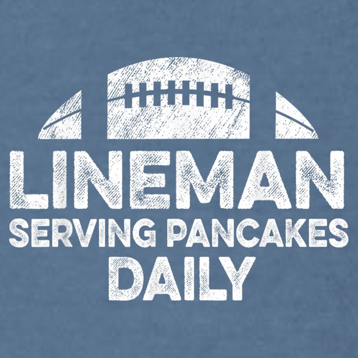 Lineman Serving Pancakes Daily Football Offensive Lineman Garment-Dyed Sweatshirt