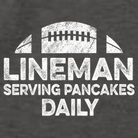 Lineman Serving Pancakes Daily Football Offensive Lineman Vector Backpack