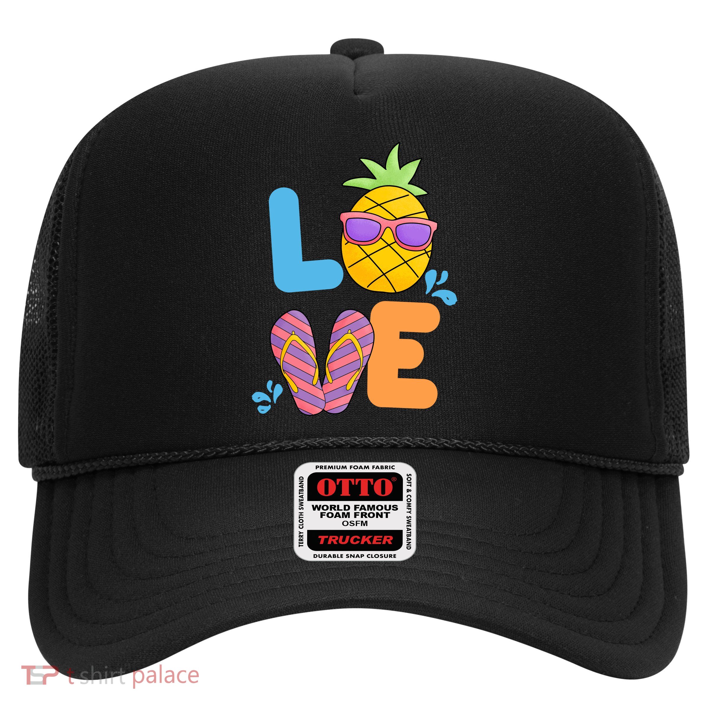 Love Summer Pineapple Cute Trucker Hat