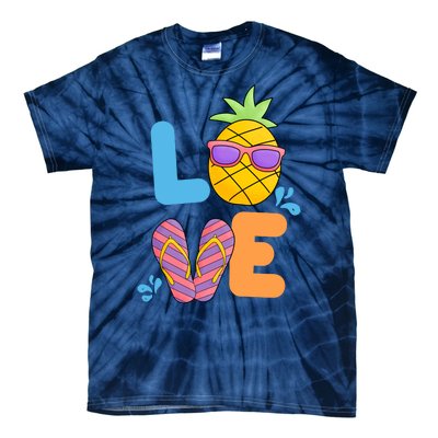 Love Summer Pineapple Cute Tie-Dye T-Shirt