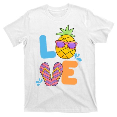 Love Summer Pineapple Cute T-Shirt