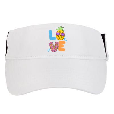 Love Summer Pineapple Cute Adult Drive Performance Visor