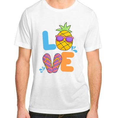 Love Summer Pineapple Cute Adult ChromaSoft Performance T-Shirt