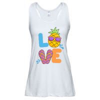 Love Summer Pineapple Cute Ladies Essential Flowy Tank