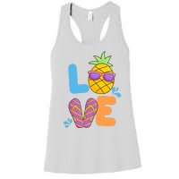 Love Summer Pineapple Cute Women's Racerback Tank