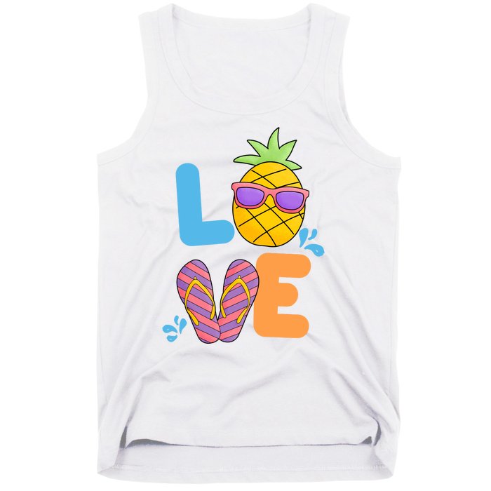 Love Summer Pineapple Cute Tank Top