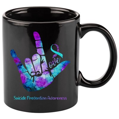 Love Suicide Prevention Awareness 11oz C Handle Ceramic Mug