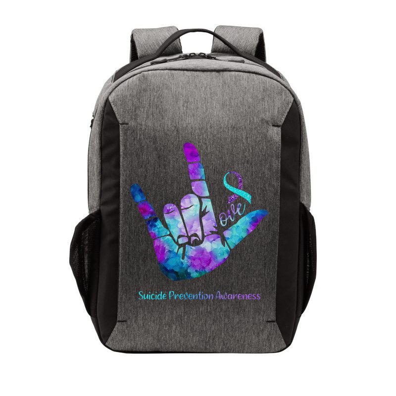 Love Suicide Prevention Awareness Vector Backpack