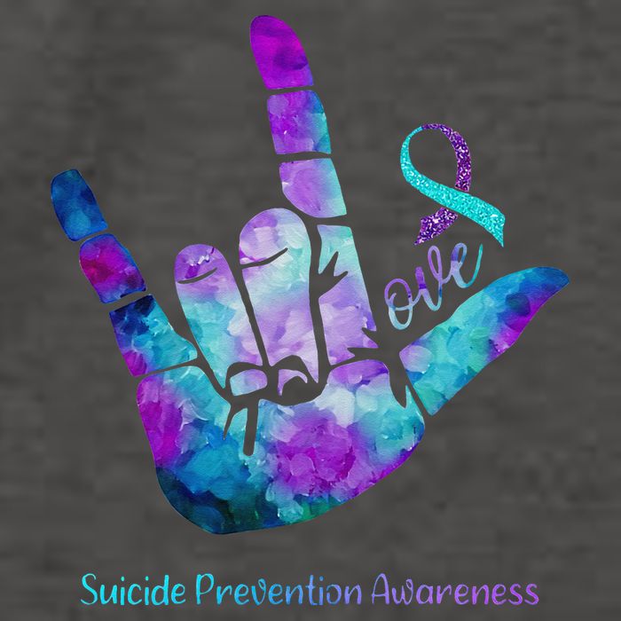 Love Suicide Prevention Awareness Vector Backpack