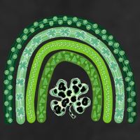 Lucky St Patrick's Day Rainbow 7 Panel Mesh Trucker Snapback Hat