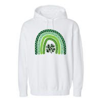 Lucky St Patrick's Day Rainbow Garment-Dyed Fleece Hoodie