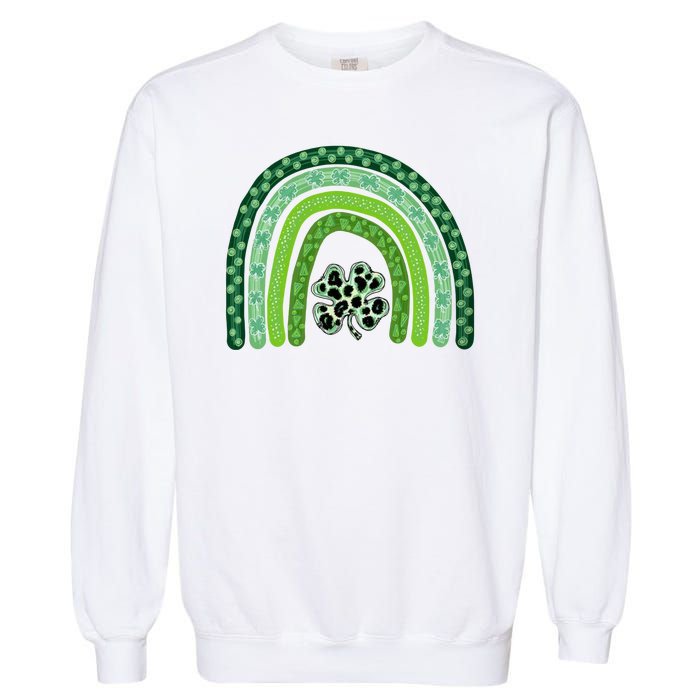 Lucky St Patrick's Day Rainbow Garment-Dyed Sweatshirt