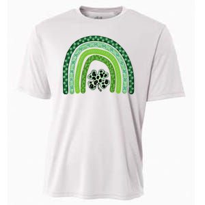 Lucky St Patrick's Day Rainbow Cooling Performance Crew T-Shirt