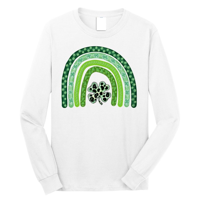 Lucky St Patrick's Day Rainbow Long Sleeve Shirt