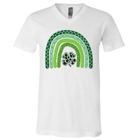 Lucky St Patrick's Day Rainbow V-Neck T-Shirt