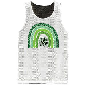 Lucky St Patrick's Day Rainbow Mesh Reversible Basketball Jersey Tank