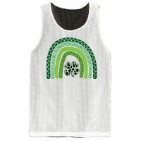 Lucky St Patrick's Day Rainbow Mesh Reversible Basketball Jersey Tank