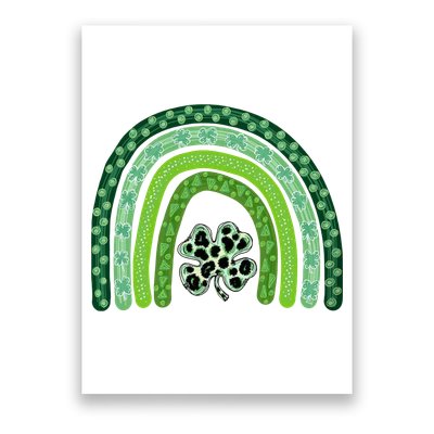 Lucky St Patrick's Day Rainbow Poster
