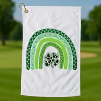 Lucky St Patrick's Day Rainbow Golf Towel