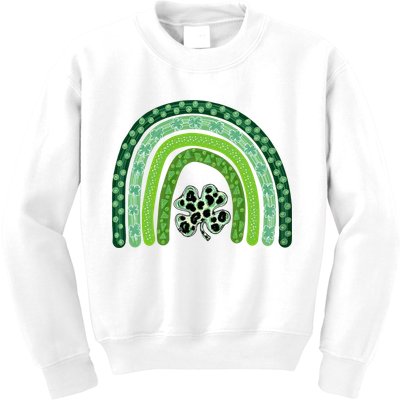 Lucky St Patrick's Day Rainbow Kids Sweatshirt