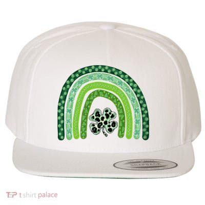 Lucky St Patrick's Day Rainbow Wool Snapback Cap