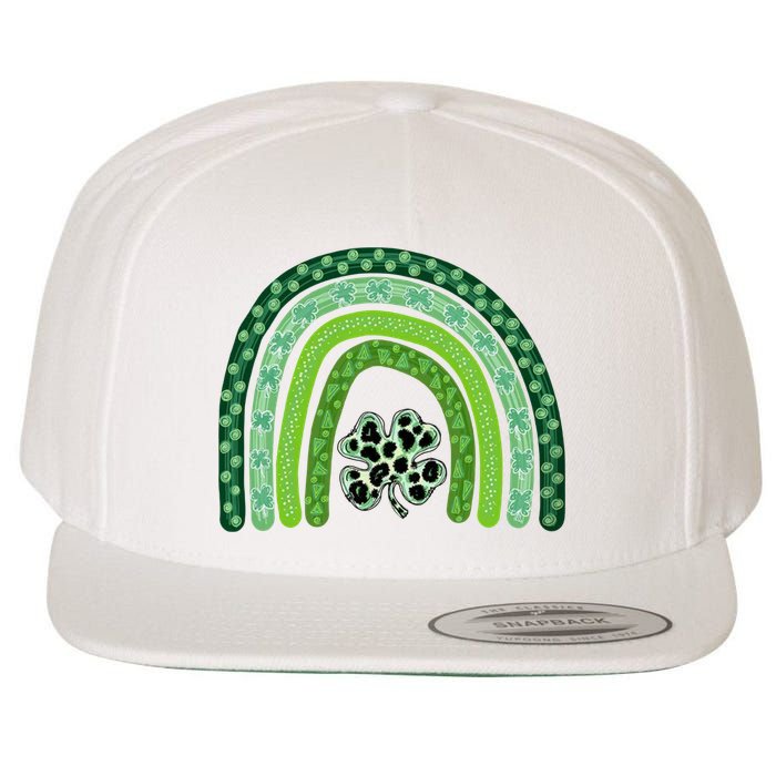 Lucky St Patrick's Day Rainbow Wool Snapback Cap