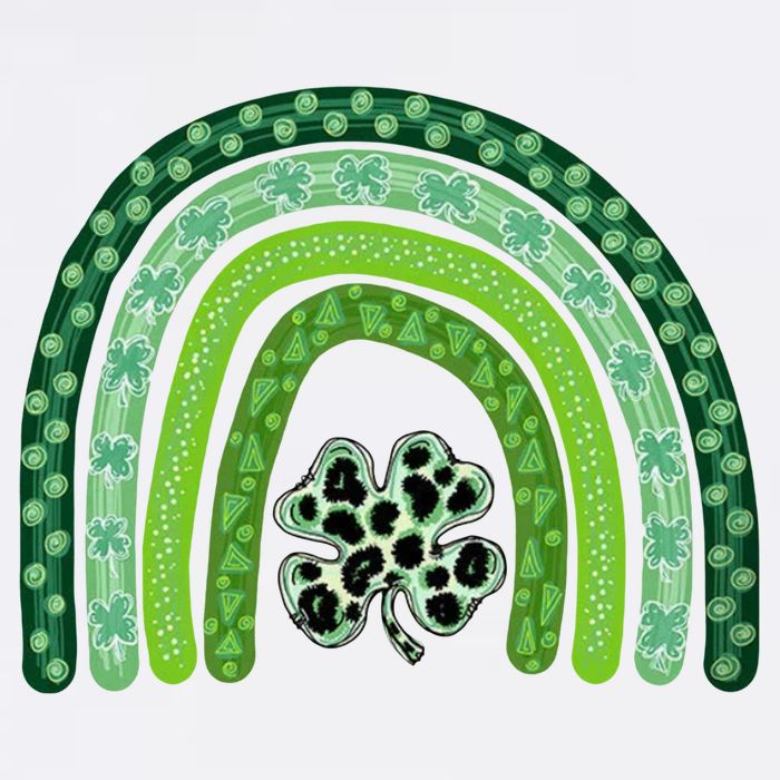 Lucky St Patrick's Day Rainbow Wool Snapback Cap