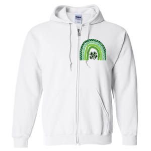 Lucky St Patrick's Day Rainbow Full Zip Hoodie