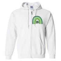 Lucky St Patrick's Day Rainbow Full Zip Hoodie