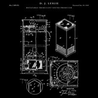 Leslie Speaker Patent Music Cooling Performance Crew T-Shirt