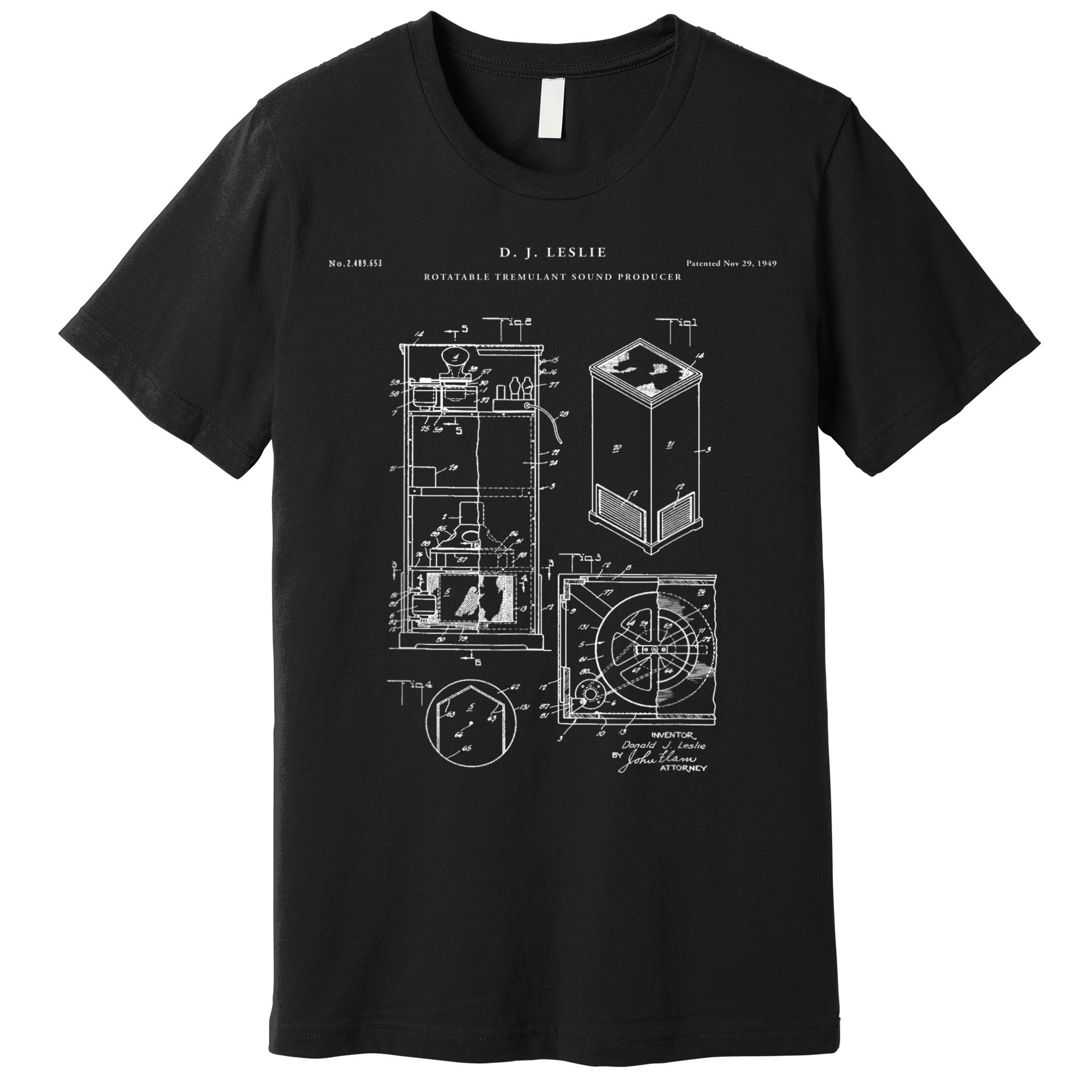 Leslie Speaker Patent Music Premium T-Shirt