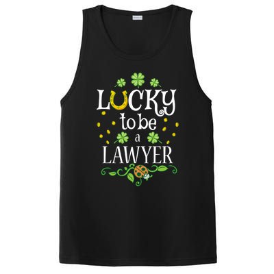 Lawyer St Patrick's Day Lucky To Be A Lawyer Gift PosiCharge Competitor Tank