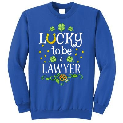 Lawyer St Patrick's Day Lucky To Be A Lawyer Gift Sweatshirt