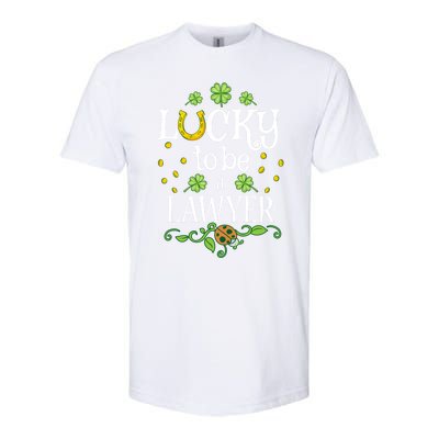 Lawyer St Patrick's Day Lucky To Be A Lawyer Gift Softstyle CVC T-Shirt