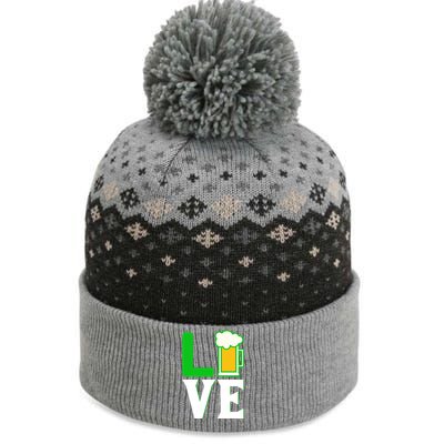 Love St Patricks Day The Baniff Cuffed Pom Beanie