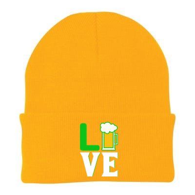 Love St Patricks Day Knit Cap Winter Beanie