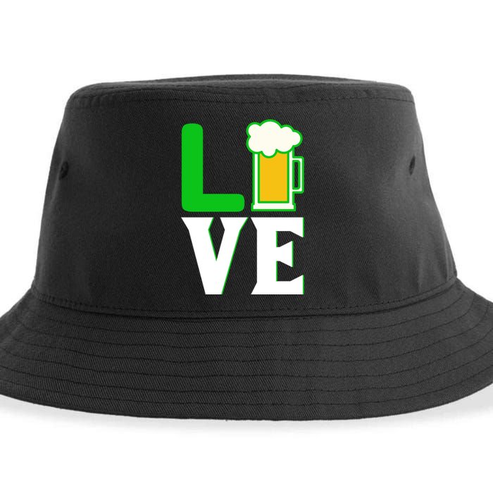 Love St Patricks Day Sustainable Bucket Hat