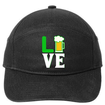 Love St Patricks Day 7-Panel Snapback Hat