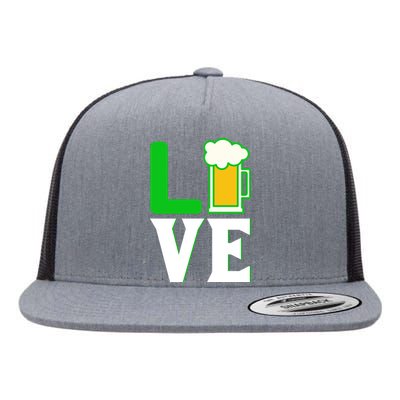 Love St Patricks Day Flat Bill Trucker Hat