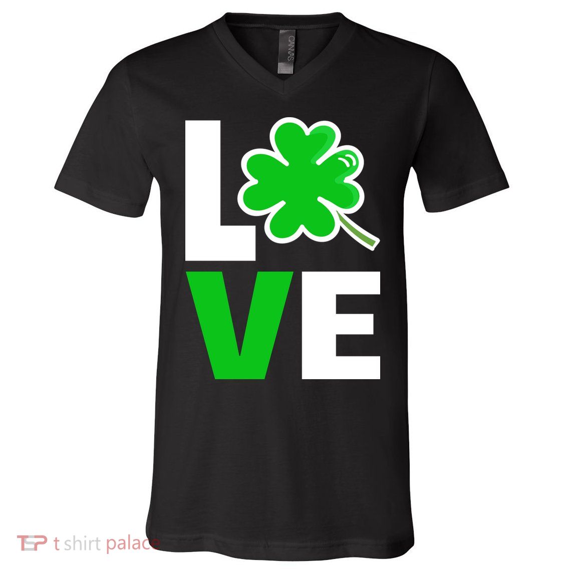 Love St Patricks Day V-Neck T-Shirt