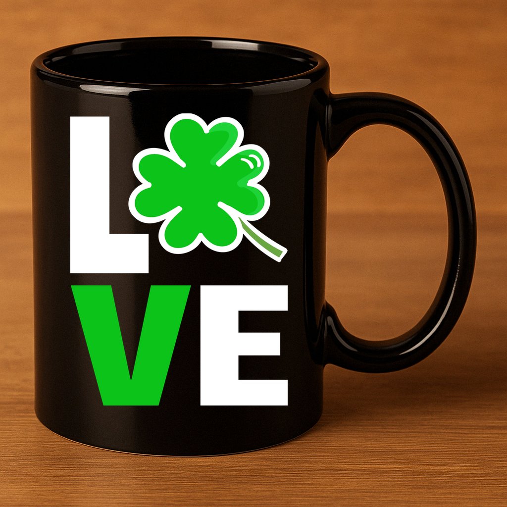 Love St Patricks Day 11oz C Handle Ceramic Mug