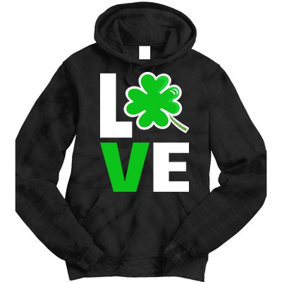 Love St Patricks Day Tie Dye Hoodie