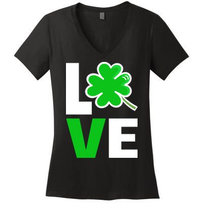 Love St Patricks Day Women's V-Neck T-Shirt