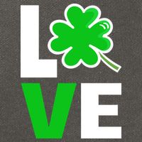 Love St Patricks Day Cotton Canvas Backpack