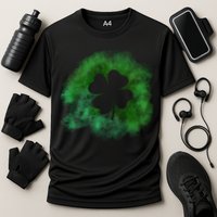 Lucky St Patrick's Day Clover Holiday Performance Shirt