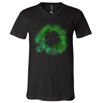 Lucky St Patrick's Day Clover Holiday V-Neck T-Shirt