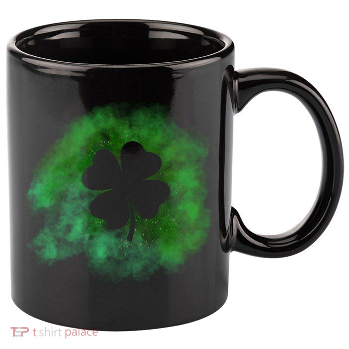 Lucky St Patrick's Day Clover Holiday 11oz C Handle Ceramic Mug