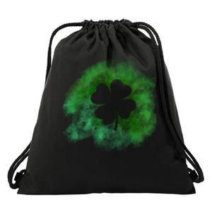 Lucky St Patrick's Day Clover Holiday Drawstring Bag